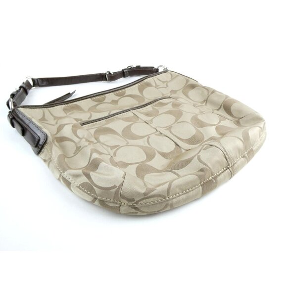 Coach Signature Khaki Mahogany Shoulder Bag 12676 - Picture 2 of 14